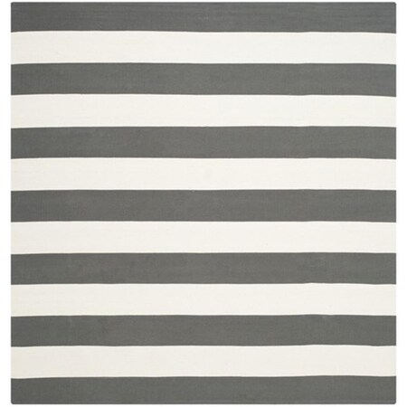 Safavieh Montauk Hand Woven Square Rug- Grey - Ivory- 4 x 4 ft. MTK712G-4SQ
